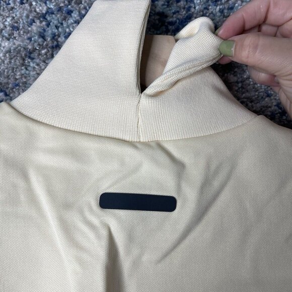 Fear of God Adidas Athletics Mock Pale Yellow Sweatshirt Women’s Medium IS8714 - Picture 15 of 16